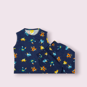 Sleeveless t-shirt and shorts set for boys, coord set for boys toddler clothes, comfortable cotton outfit for active toddlers aged 2-4.
