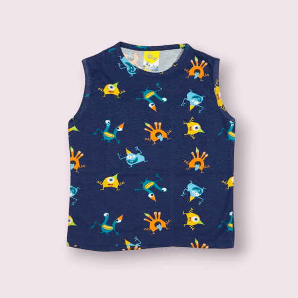 Sleeveless t-shirt and shorts set for boys, coord set for boys toddler clothes, comfortable cotton outfit for active toddlers aged 2-4.