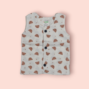 Sleeveless top for newborn baby muslin jhabla baby clothes, soft muslin newborn baby clothes for comfort.