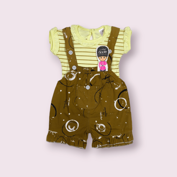 Dungarees for girl baby infant clothing, adorable baby girl dungaree for playful comfort.