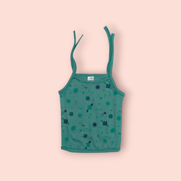 Unisex shoulder knot top baby dress – stylish and soft baby dress with shoulder knot design for boys and girls.