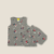 DEER PRINTED GRAY SET
