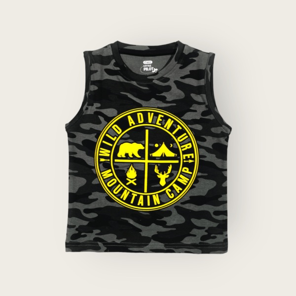 Boys sleeveless t-shirt – toddler clothing sleeveless t-shirt for boys ages 2-4, comfortable and breathable for active little boys.