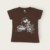 GRAPHIC PRINTED BROWN T-SHIRT
