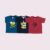 GRAPHIC PRINTED DEEP BLUE T-SHIRT + SPIDER PRINTED RED T-SHIRT + BEE PRINTED NAVY BLUE T-SHIRT