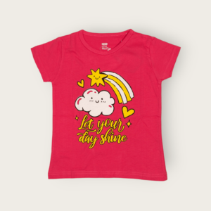 Girls t-shirt cotton and printed t-shirt for girls kids aged 2-4 – soft toddler clothes for comfort and style.