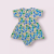 GREEN AND BLUE FLORAL PRINTED FROCK