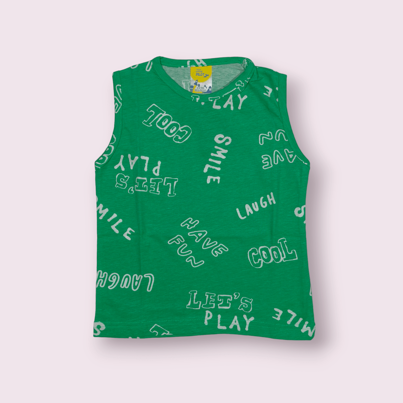 Sleeveless t-shirt and shorts set for boys, coord set for boys toddler clothes, comfortable cotton outfit for active toddlers aged 2-4.