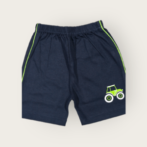 green and navy blue shorts for baby boys, from tiny racks baby boys clothes collection, comfortable cotton shorts for infants.