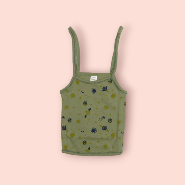 Unisex shoulder knot top baby dress – stylish and soft baby dress with shoulder knot design for boys and girls.