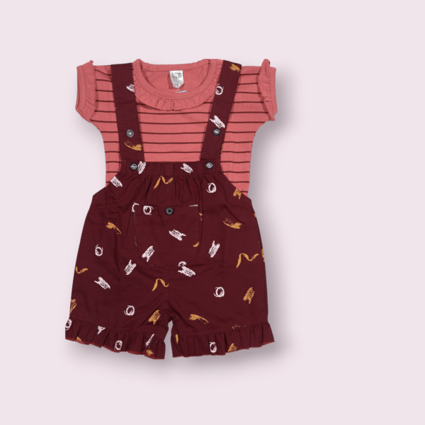 Dungarees for girl baby infant clothing, adorable baby girl dungaree for playful comfort.