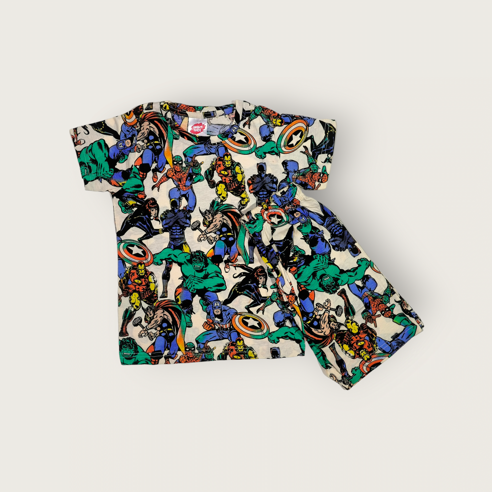 T-shirt and shorts set for boys, coord set for boys kids clothes, comfortable cotton outfit for active boys.