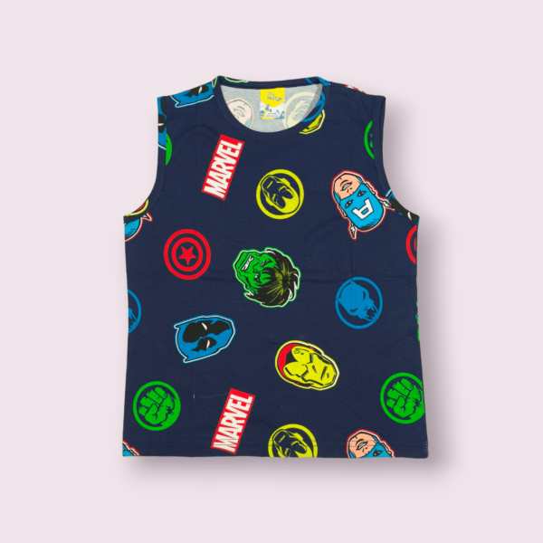 Sleeveless t-shirt and shorts set for boys, stylish coord set for boys, comfortable toddler clothes for summer wear.