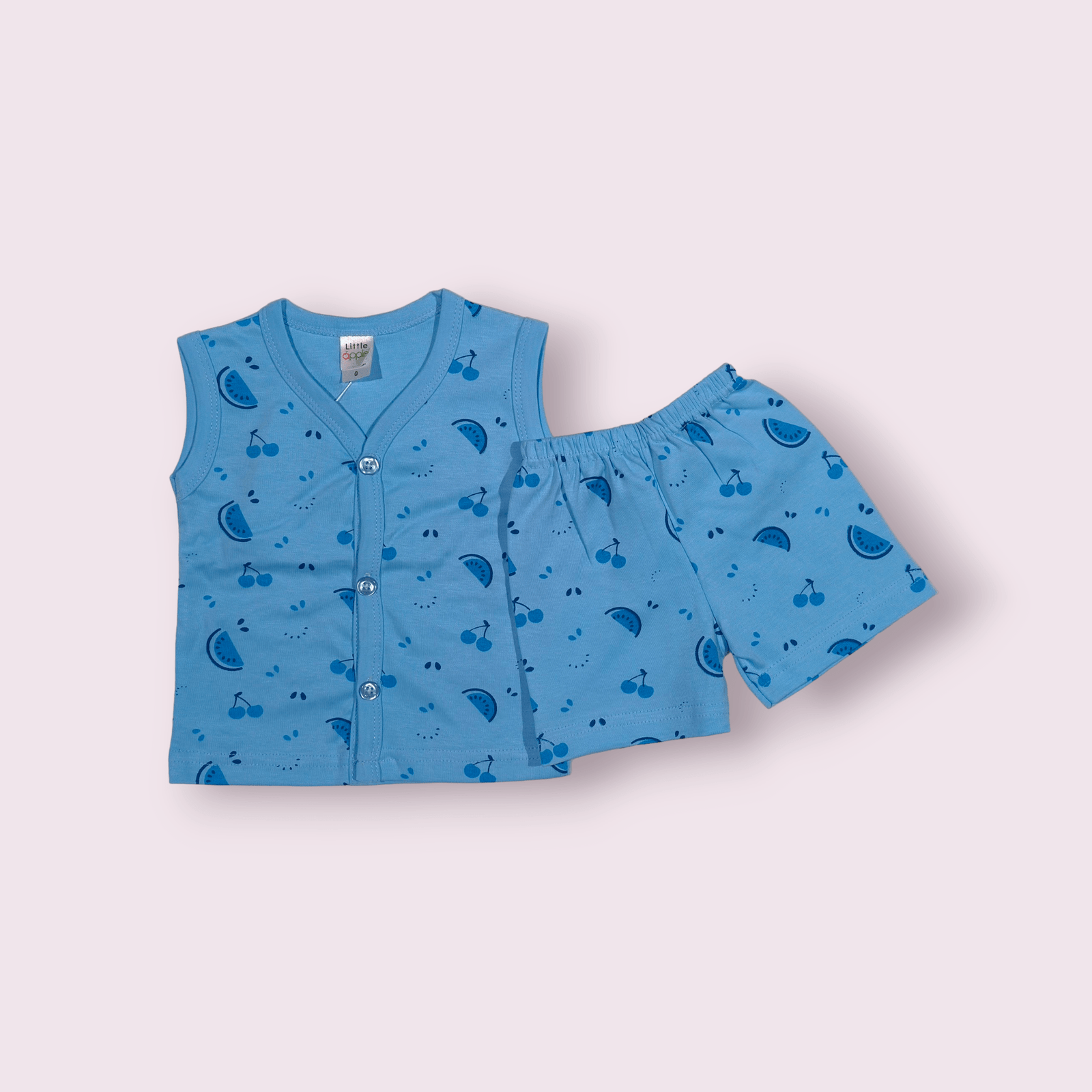 MELON PRINTED BLUE SET