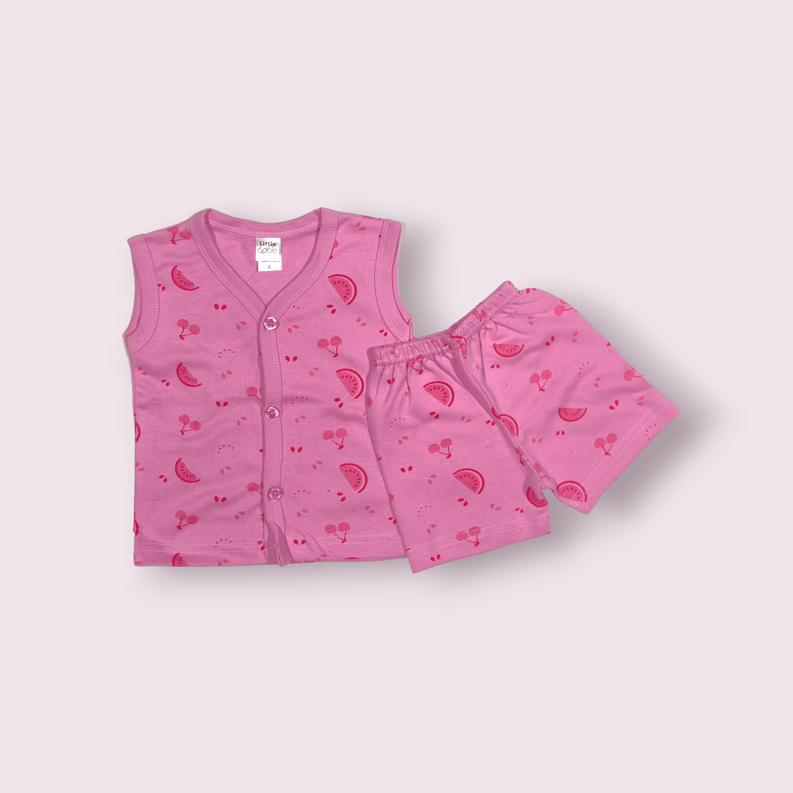 MELON PRINTED PINK SET