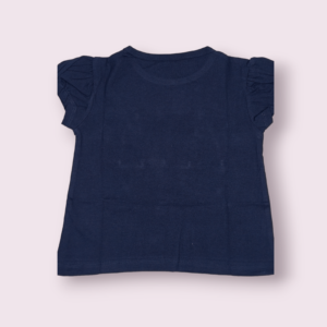 Cotton t-shirt for girls – knot type t-shirt for girls aged 3-4, perfect for toddlers clothing with a trendy and comfy design.