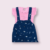 NAVY BLUE DUNGAREE WITH PINK TOP