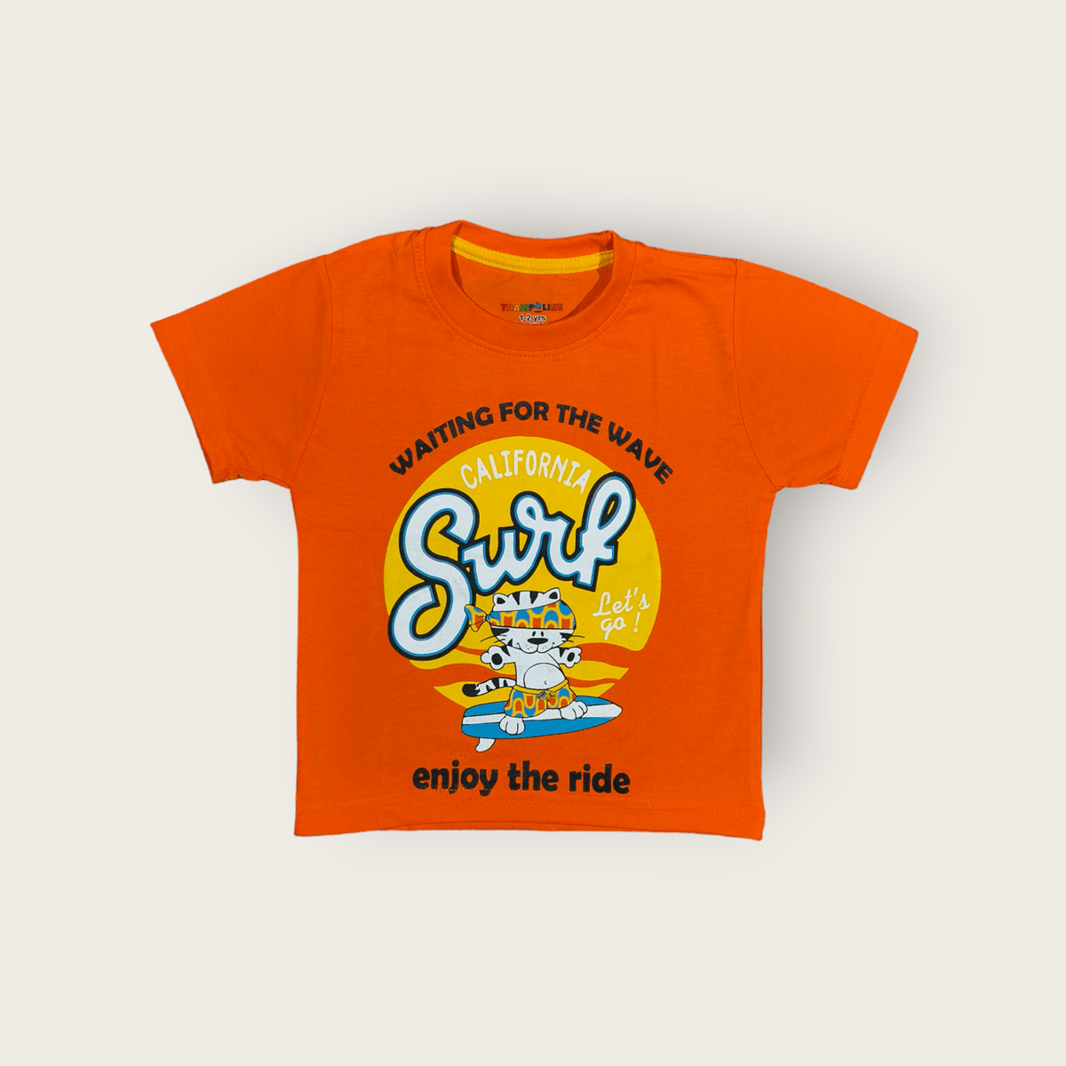 printed-baby-boys-t-shirt-orange-colour-t-shirt-for-infant-boys-from-tiny-racks-baby-boys-clothes printed orange t-shirt for infant boys, from tiny racks baby boys clothes collection, soft cotton t-shirt for baby boys.