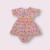 ORANGE AND PINK FLORAL PRINTED FROCK