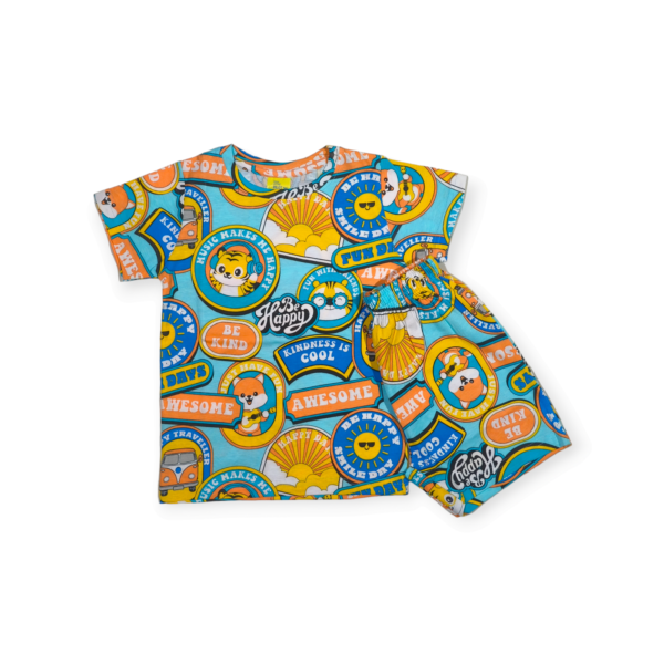 T-shirt and shorts set for boys, coord set for boys kids clothes, comfortable cotton outfit for active boys.