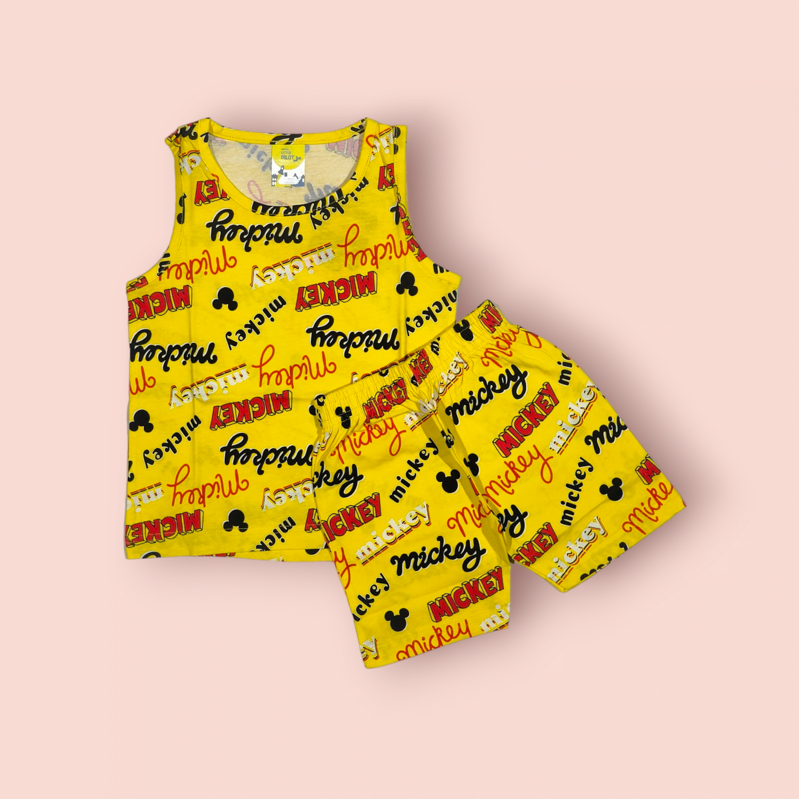 Sleeveless t-shirt and shorts for girls – kids toddler clothing sleeveless coord set for girls, comfortable and stylish summer outfit for young girls.