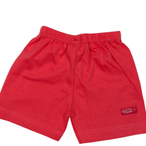 red shorts for baby boys, from tiny racks baby boys clothes collection, comfortable cotton shorts for infants.