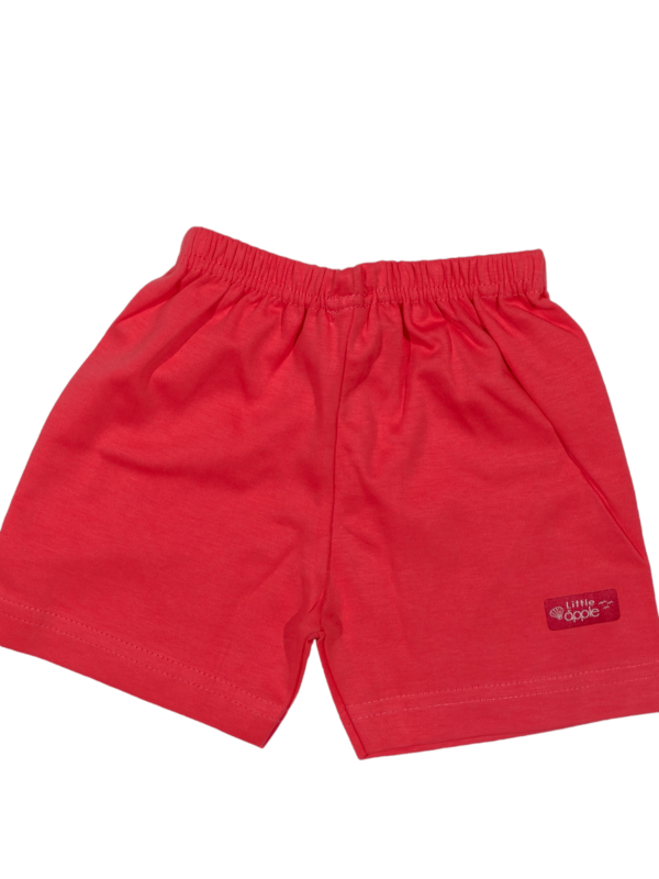 red shorts for baby boys, from tiny racks baby boys clothes collection, comfortable cotton shorts for infants.