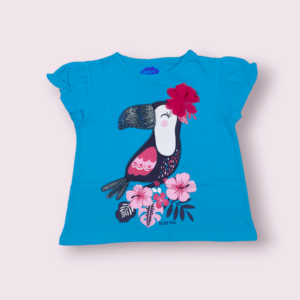 Cotton t-shirt for girls – knot type t-shirt for girls aged 3-4, perfect for toddlers clothing with a trendy and comfy design.