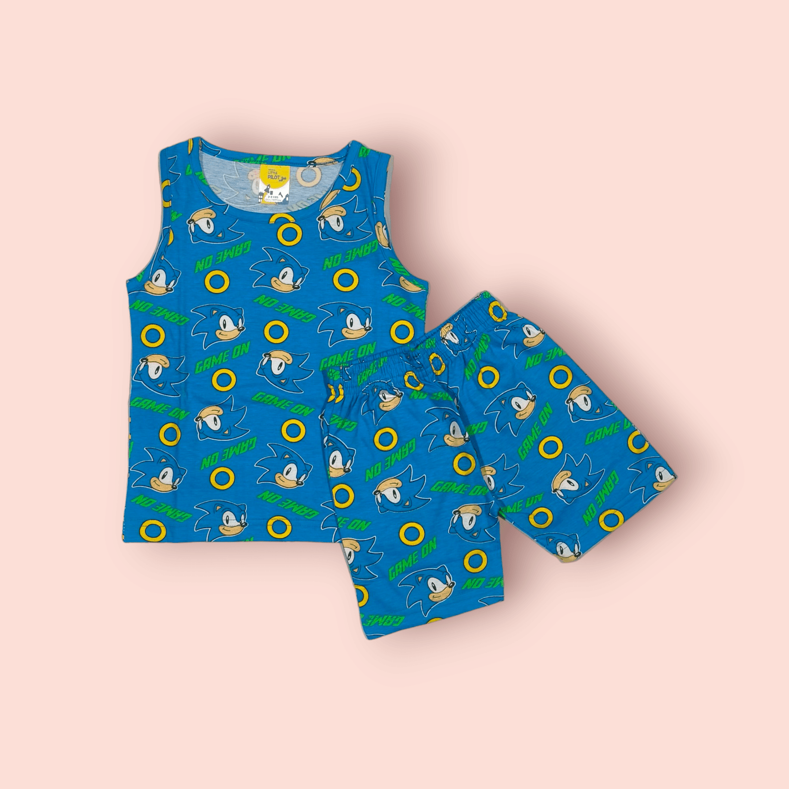 Sleeveless t-shirt and shorts for girls – kids toddler clothing sleeveless coord set for girls, comfortable and stylish summer outfit for young girls.