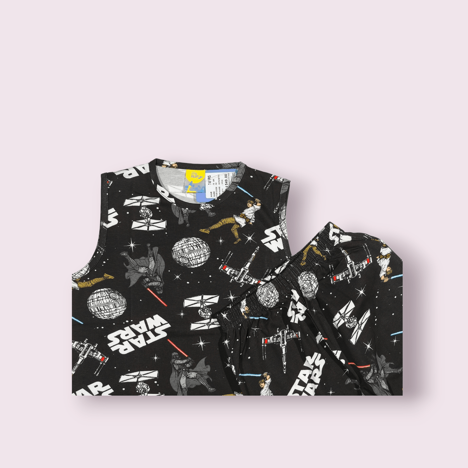 Sleeveless t-shirt and shorts set for boys, stylish coord set for boys, comfortable toddler clothes for summer wear.