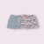 STRIPED MICKEY PRINTED BLUE SHORTS + FLORAL PRINTED WHITE SHORTS