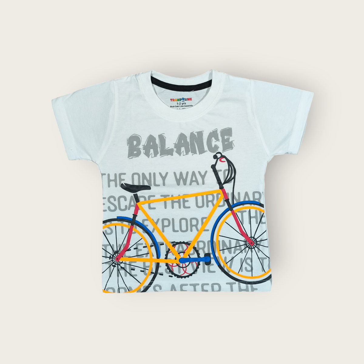 white-colour-printed-t-shirt-for-infant-boys-from-tiny-racks-boys-clothes-collection White colour printed baby boys t shirt for infant boys from Tiny Racks boys clothes collection