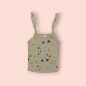 Unisex shoulder knot top baby dress – stylish and soft baby dress with shoulder knot design for boys and girls.