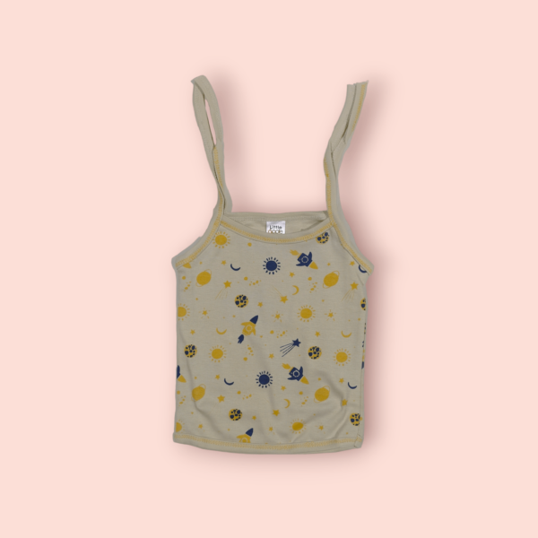 Unisex shoulder knot top baby dress – stylish and soft baby dress with shoulder knot design for boys and girls.