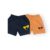 DEEP BLUE SHORTS + SALMON ORANGE SHORTS