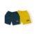 NAVY BLUE SHORTS + YELLOW SHORTS